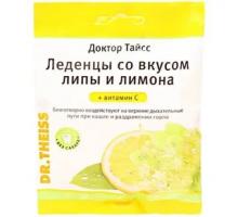 Доктор Тайсс Леденцы с вкусом липы и лимона+витамин С