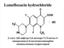 Ломефлоксацин гидрохлорид